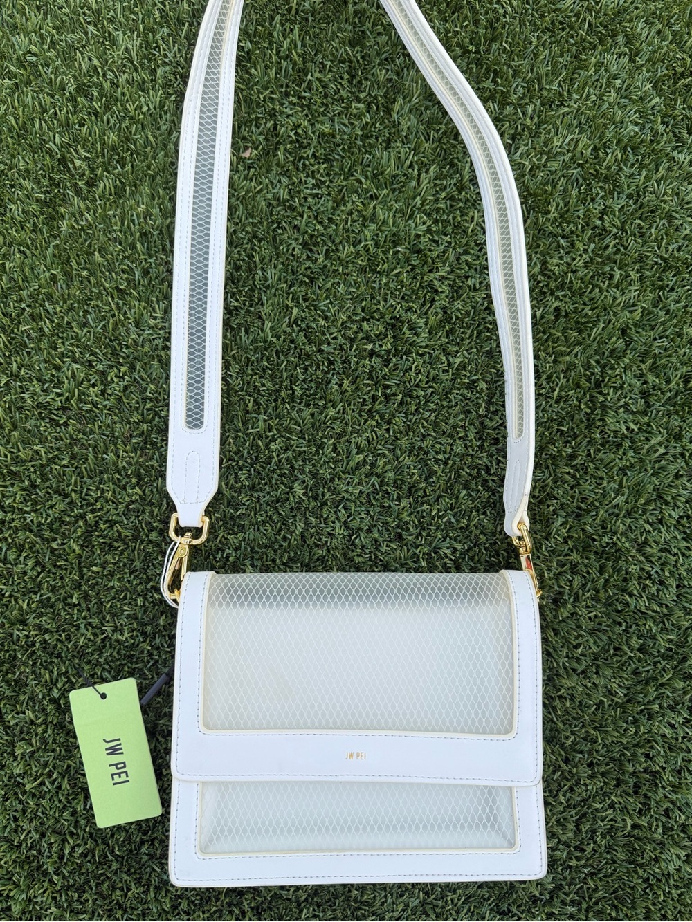 JW PEI Mini Flap See Through crossbody bag NWT